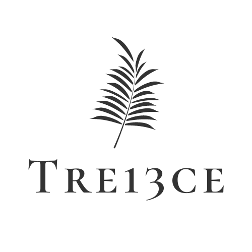 Trece logo with palm leaf